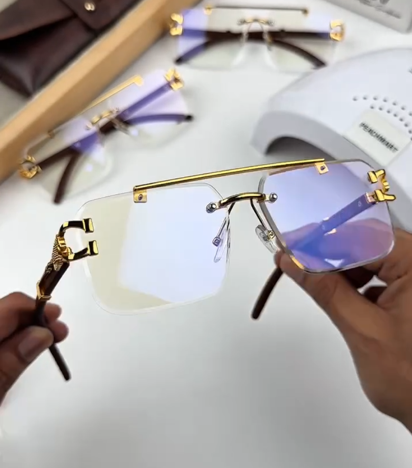 Urban 2 shade FRED Rimless - Diamond Cut Lens Sunglasses VVip